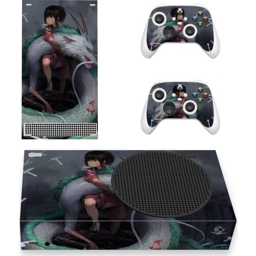 Spirited Away Style Xbox Series S Skin Sticker for Console & 2 Controllers Decal Vinyl Protective Skins Style 1