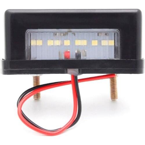 Universal Motorcycle License Plate Light With 6 Led Lamp Trailer Light 1PCS