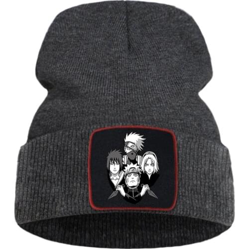 Japanese Anime MRT Beanie Caps Casual Simple Skullies Hat Men Warm Outdoor Knitted Hats Cartoon Street Harajuku Bonnet Cap