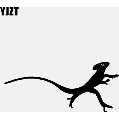 YJZT 16.1*7CM Lizard Gecko Decor Car Stickers Bumper Car Window Reflective Vinyl C12-1201