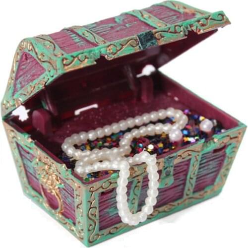 1 Pcs New Artificial Scenery Equipment Diver Unique Design Treasure Box Fish Tank Decoration Ornaments Underwater Landscape