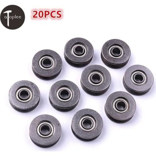 20 PCS 3*12*4mm V623/603ZZ High Carbon Steel V-groove traces Pulley Wheel Timing Rodas Pulley Belt