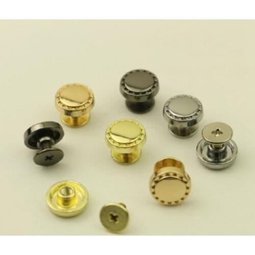 20 pieces/lot) Luggage leather bag bottom foot nail bag bottom screw decorative nail embossed flat screw