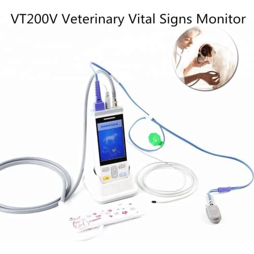 3.5 Inch Handheld portable Veterinary Vital Signs Monitor veterinary blood pressure monitor for Cat/Dog,Mouse use,Pet Shop