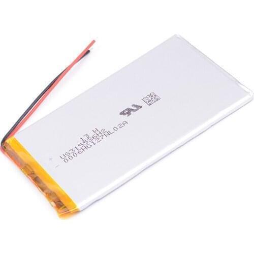 315586 3.7V 2050mAh Polymer Li-ion Rechargeable Battery For E-book 355585 power bank psp DVR GPS PDA 305585 phone