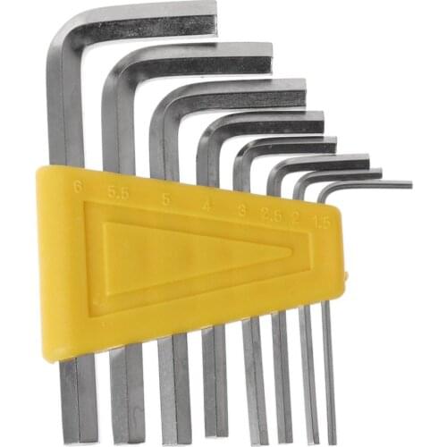 8pcs Allen Key Hexagon Wrench Tools Set Spanner Screwdriver Kit 1.5mm -6mm Bicycle Cycling Repair Tool