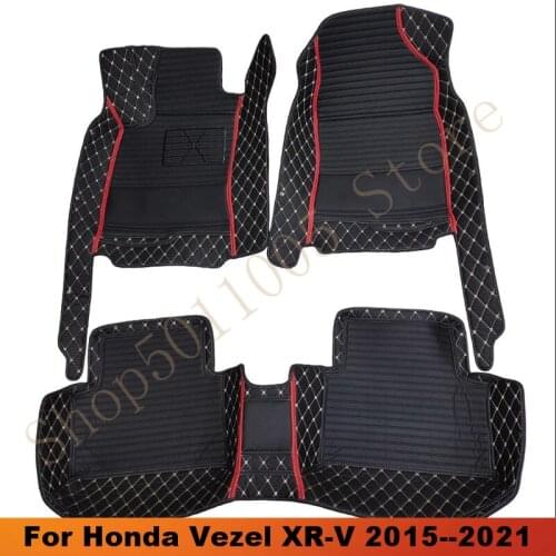 Car Floor Mats For Honda Vezel XR-V XRV 2015 2016 2017 2018 2019 2020 2021 car accessories Auto styling Custom Carpets