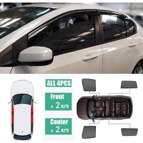 Side Windows Magnetic Sun Shade UV Protection Ray Blocking Mesh Visor Fit For Honda City 2015-2018