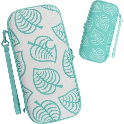 Switch Carrying Case Turquoise Hardshell Pouch Bag for Switch Lite Console&Accessories with 8 Game Cartridges