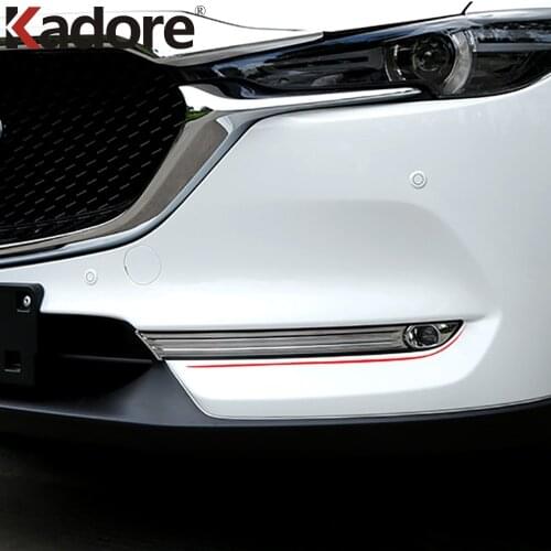 For Mazda CX-5 CX5 KF 2020 2017-2019 ABS Chrome Front Foglight Fog Light Cover Trim Car Sticker Protect Exterior Accessories