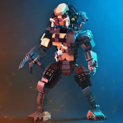 Alien VS Predatoys Blood Moc Building Block Film Series Mech Model Bricks Compatible Toys For Children