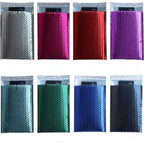 10 PCS/Lot Different Specifications Gold Plating Paper Bubble Envelopes Bags Mailers Padded Shipping Envelope Bubble Mailing Bag