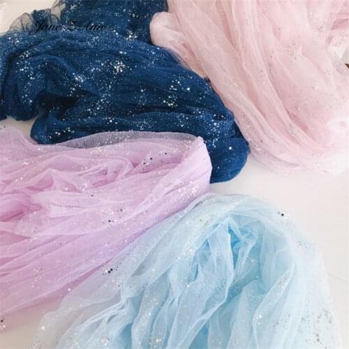 Galaxy sequins beautiful yarn baby studio shooting background cloth DIY princess backdrop 1.5x2m