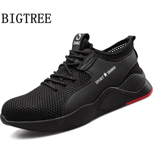 Indestructible Shoes Men Steel Toe Boots Work Shoes Men Summer Safety Boots Men Working Shoes Black Boots Plus Size 48 Zapatos