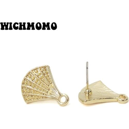 New 17*15mm 10pieces High Quality Zinc Alloy Scallop Shape Earring Base Connectors Linkers for DIY Earring Jewelry Accessories