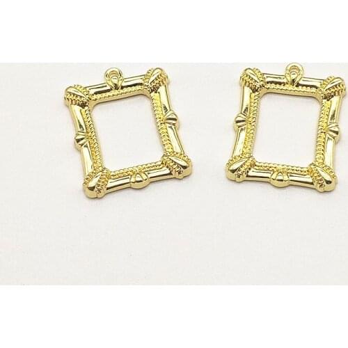 New Arrival! 28x22mm 100pcs Zinc Alloy Rectangle Charm for Handmade Necklace/Earring DIY Parts,Jewelry Findings & Components