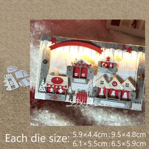 New Design Craft Metal die cuts Cutting Die Christmas house decoration scrapbooking Album Paper Card Craft Embossing die cuts