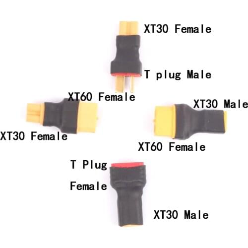 The Original Amass Adapter XT60 to T Plug XT30U Female Male Connectors Banana Plug RC Lipo Battery Control Parts DIY
