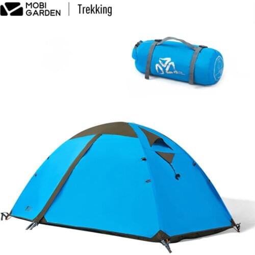 Mobi Garden outdoor tent wind and rain storm wilderness camping equipment supplies 1-4 people tent decade cold mountain version