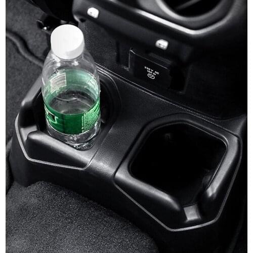 Fit For Jeep Wrangler JL 2018+ Car Rear Water Cup Holder Interior Car Accessories New