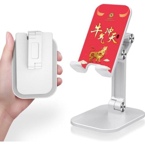 Luxury Phone Accessories Scalable Holder Stand Desktop Metal Material for Phone IPad Xiaomi Huawei Tablet Laptop Lucky Stand