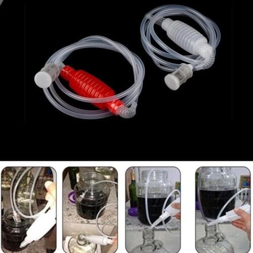 Manual homebrew beer filtering system kit 2M liquid Siphon Food Grade Alcohol Distiller Syphon Tube Fish tank water filter tool
