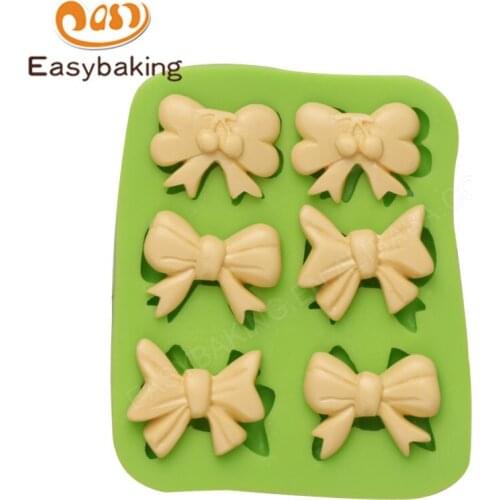 Silicone Candy Mold Butterfly Bow Knot 3D Fondant Silicone Mould Sugar Craft Tool Pastry Baking Supplies for Cake Decorating