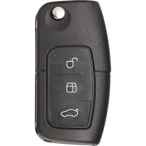 Jingyuqin Remote Modified Flip Folding Car Key Fob Shell For Ford Focus 2 3 Mondeo Fiesta Fey Housing Case 3 Button