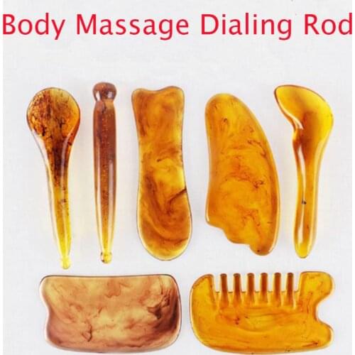 Natural Resin Amber Massage Scraping for Face Neck Beeswax Guasha Scraper Massager Scrape Therapy Acupoint Acupressure