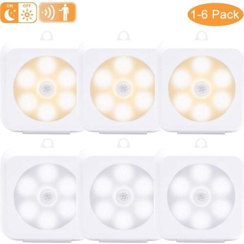 PIR Motion Sensor Closet Cabinet Light LED Motion Sensor Night Light Battery Operated