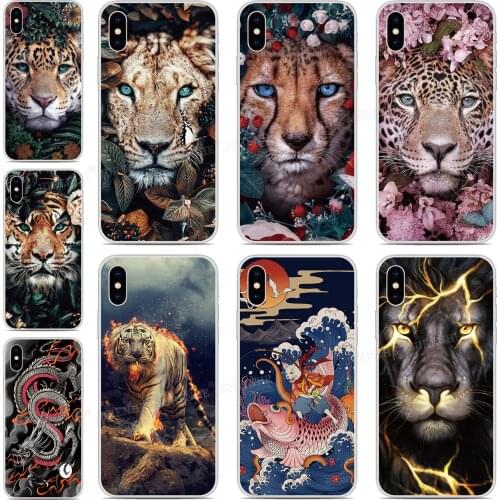 Tiger Dragon Cover For Samsung Note 20 Pro S20 Ultra S11E S11 Plus A01 A11 A21S A31 M31 M11 A90 A41 A51 A71 A70 A50 Phone Case
