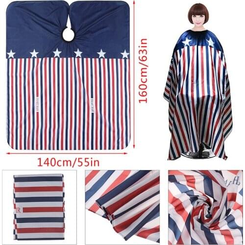 New Haircut Cloth Hairdressing Barber Cloth American Flag Pattern Apron Polyester Hair Cape Styling Design Supplies Salon Gown