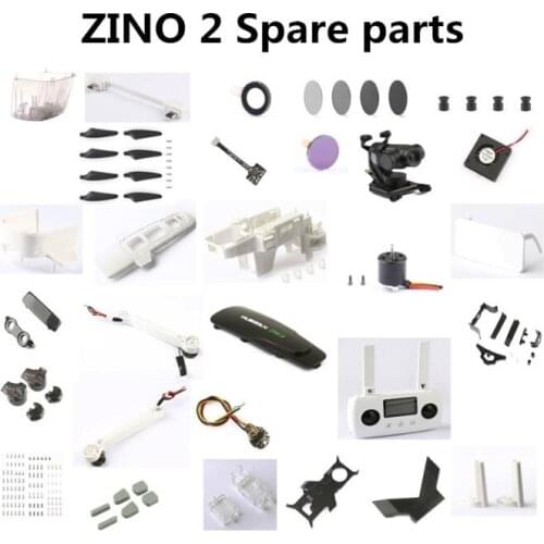 Hubsan ZINO 2 ZINO2 RC drone Spare parts motor arm propellers blade ESC shell gimbal Cable Remote controller Charging line etc