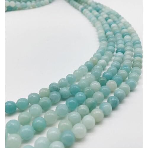 1 Strand Natural Stone Beads 6MM 8MM 10MM Strand Loose Charm Beads DIY Women Jewelry Accessories Stone Ornament Bracelet