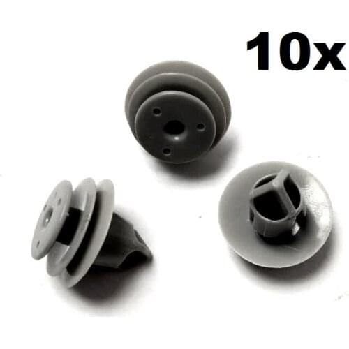 10pcs OEM Nylon Door Trim Panel Retainer Clip 18x12mm #91560-SLJ-J01 For Honda Acura For Civic, For CR-V & For Pilot / Universal