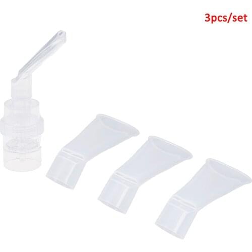 3Pcs/Set Universal Inhaler Nebulizer Mouthpiece Household Adult Child Mouth Tube For Inhaler Compressor Nebulizer Accessories