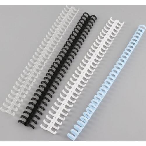 30 Holes Circles Ring Loose-leaf Paper Book Scrapbook Album Binding Plastic Binder Spiral A4 Notebook Supplies