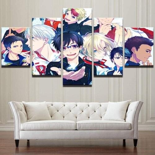 5 Piece Wall Art Canvas Anime Manga Volleyball Prince Figure Posters And Pictures Living Room & Bedroom Decoration Paintings