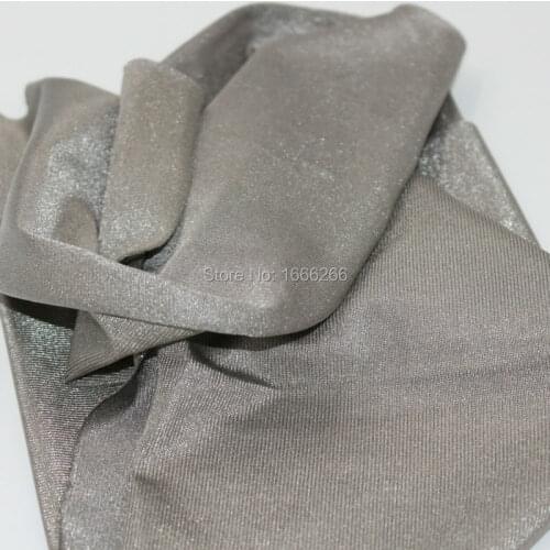 BLOCK EMF EMI 100% silver fiber Electromagnetic fabric use for anti RF Suit and Cap YSILVER81