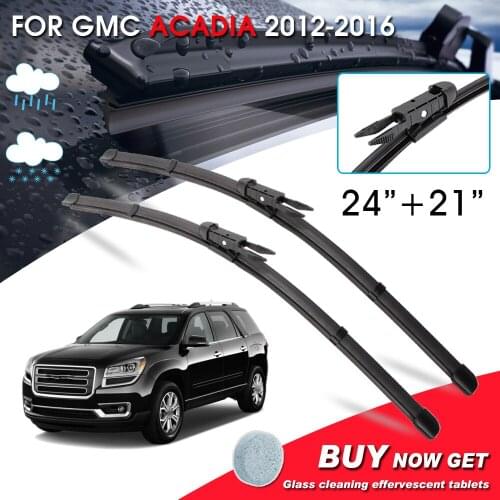 BROSHOO Car Front Window Windshield Wipers Blade For GMC Acadia 24"+21" LHD&RHD Car Model Year 2012-2016 Auto Accessories