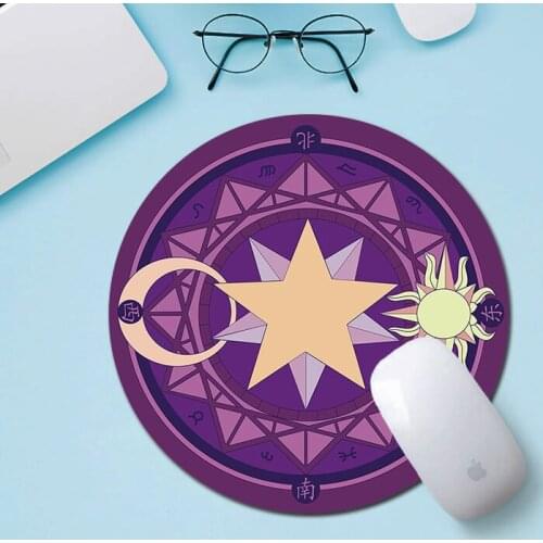 PC Gamer Magic Circle Mouse Pad Accessories Mousepad Stitch Office Computer Mat Small Mousepepad Cheap Deskpad Deskmat Pads