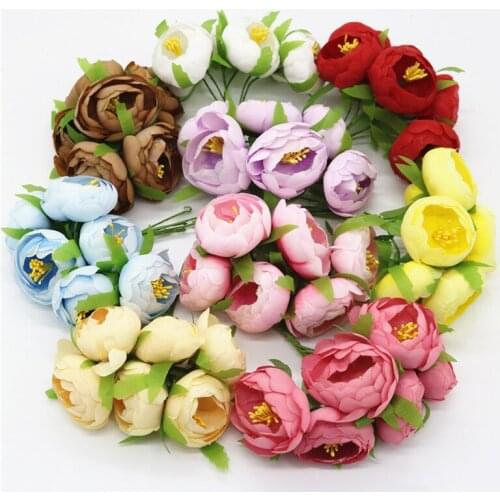 Artificial Dried Flowers For Autumn Home Decoration Wedding Fake Plant Fall Paper Craft Flower Fleur Garden kunstplanten flores