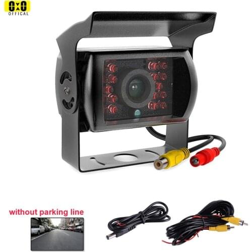 Reverse 18 LED Anti Fog IR Night Vision IP68 Waterproof Car Truck Rear View Reverse Wired CCD Backup Camera Universal 12V-24V
