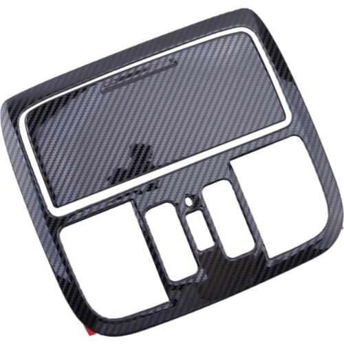 Carbon Fiber Look Front Roof Reading Light Button Cover Trim fit for Honda Accord Crosstour 2008 2009 2010 2011 2012 2013