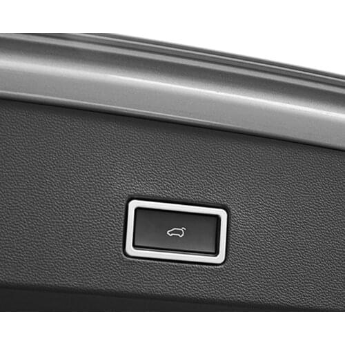 Switch button of the car trunk is decorated with bright frame For Volkswagen T-ROC T ROC 2018 Car accessories