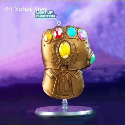 23cm HOT TOYS Infinity Gauntlet With LED Mini Model Toys COSB571 for Fans Holiday Collection Gifts