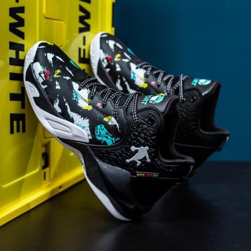 Men basketball shoes street lace high-top boots cultural sports shoes basket women sports shoes high-top couple basketball shoes