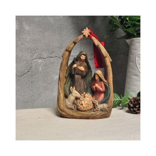 Catholic Jesus Birth Manger Set Decorations Christmas Church Decoration Ornaments Gifts Church souvenir