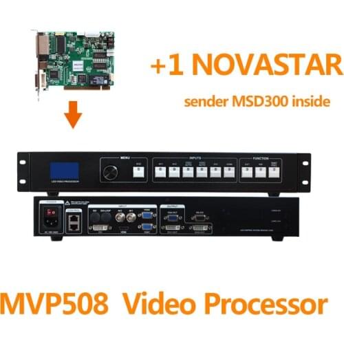 Nova msd300 sender video processor resolution bigger than magnimage led-500bpro led video processor scaler with AV,VGA,DVI HDMI