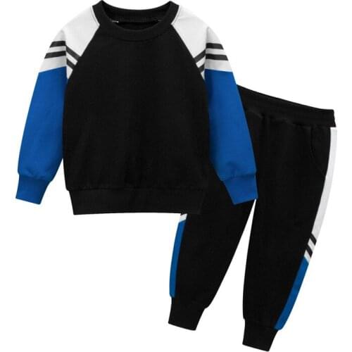 Autumn Kids Clothes Baby Boy Tracksuit Sets Toddler Girl Cotton Sweatshirts+Pants 2 Pcs Sport Suits Pullover Set Children Outfit